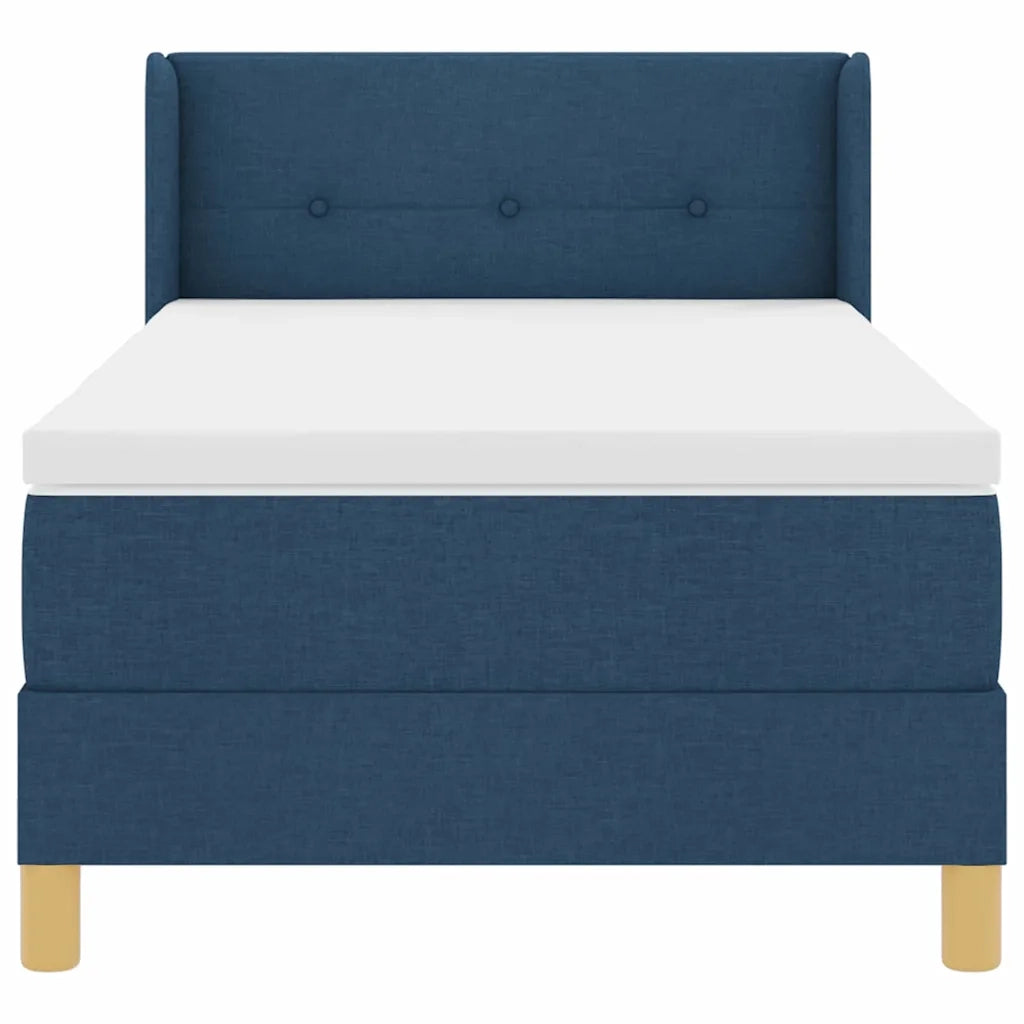 <strong>Letto a Molle< / strong> Blu 100 x 200 cm Tessuto