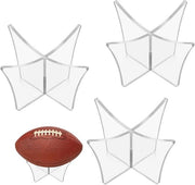 Supporto per pallone trasparente in acrilico 3 pezzi per volley, calcio, rugby, softbol, bowling
