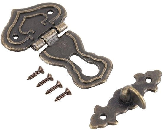 Serrature a Viti Antiche Stile - Cassetto Serratura - Mobili Serratura - Cassetto Serrature - Cassetto Serratura - Serratura a Viti a 10 Pezzi 63 x 48 mm