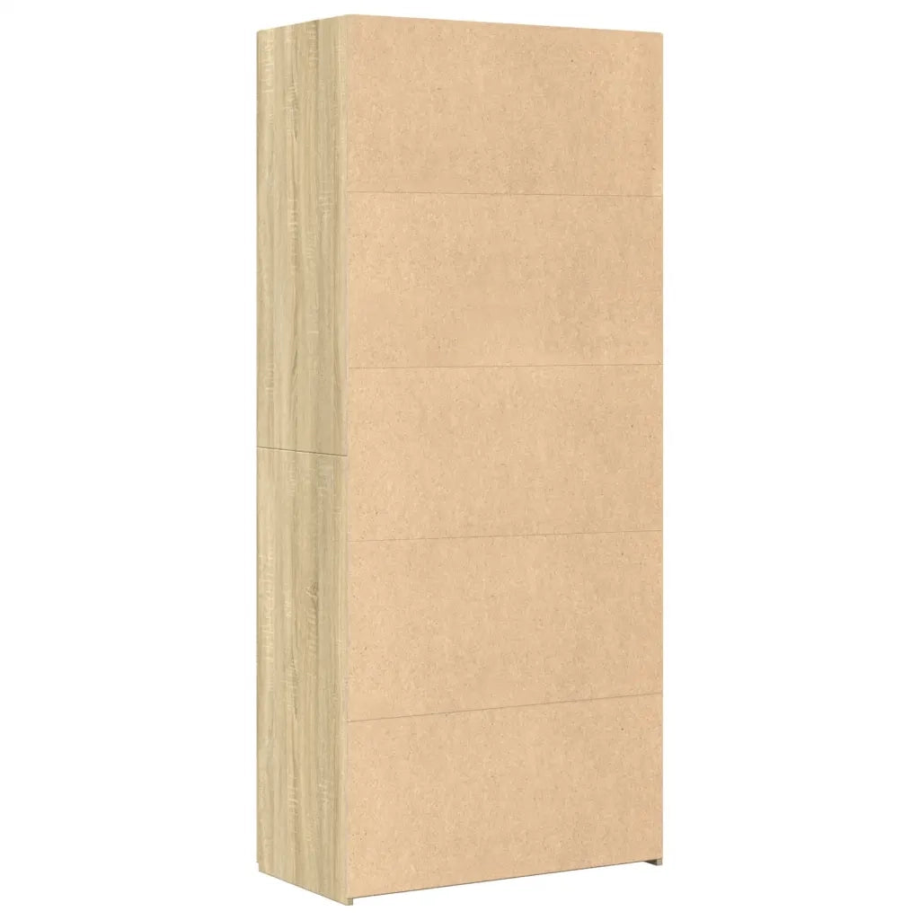 Credenza Rovere Sonoma 80x42,5x185 cm in Legno Ingegnerizzato