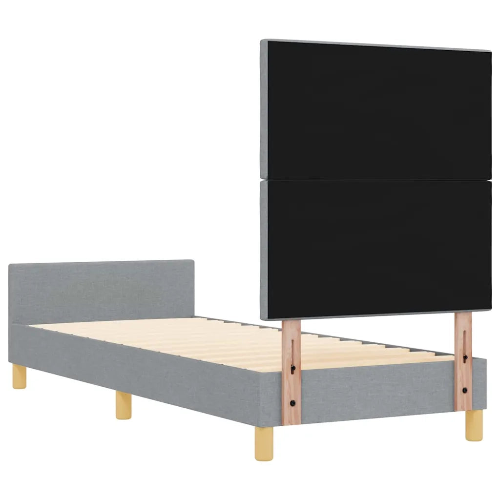 Struttura del letto Grigio chiaro 80 x 200 cm Tessuto 3344760