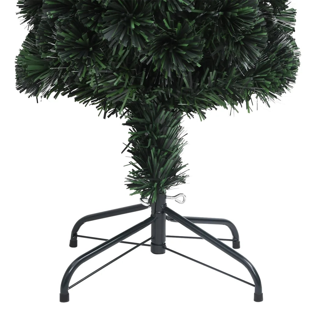 Albero Natale Artificiale Sottile Supporto-Albero Natalizio 120 cm Fibra Ottica