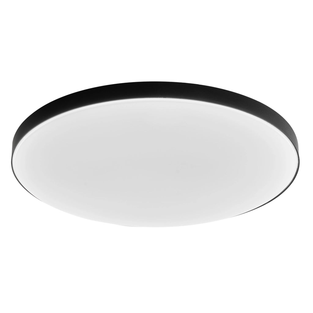 Plafoniera tonda 37,5cm LED 24W bianco/nero Slimi Eko-Light