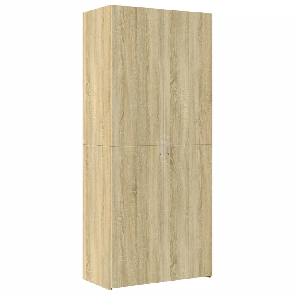 Credenza Rovere Sonoma 80x42,5x185 cm in Legno Ingegnerizzato