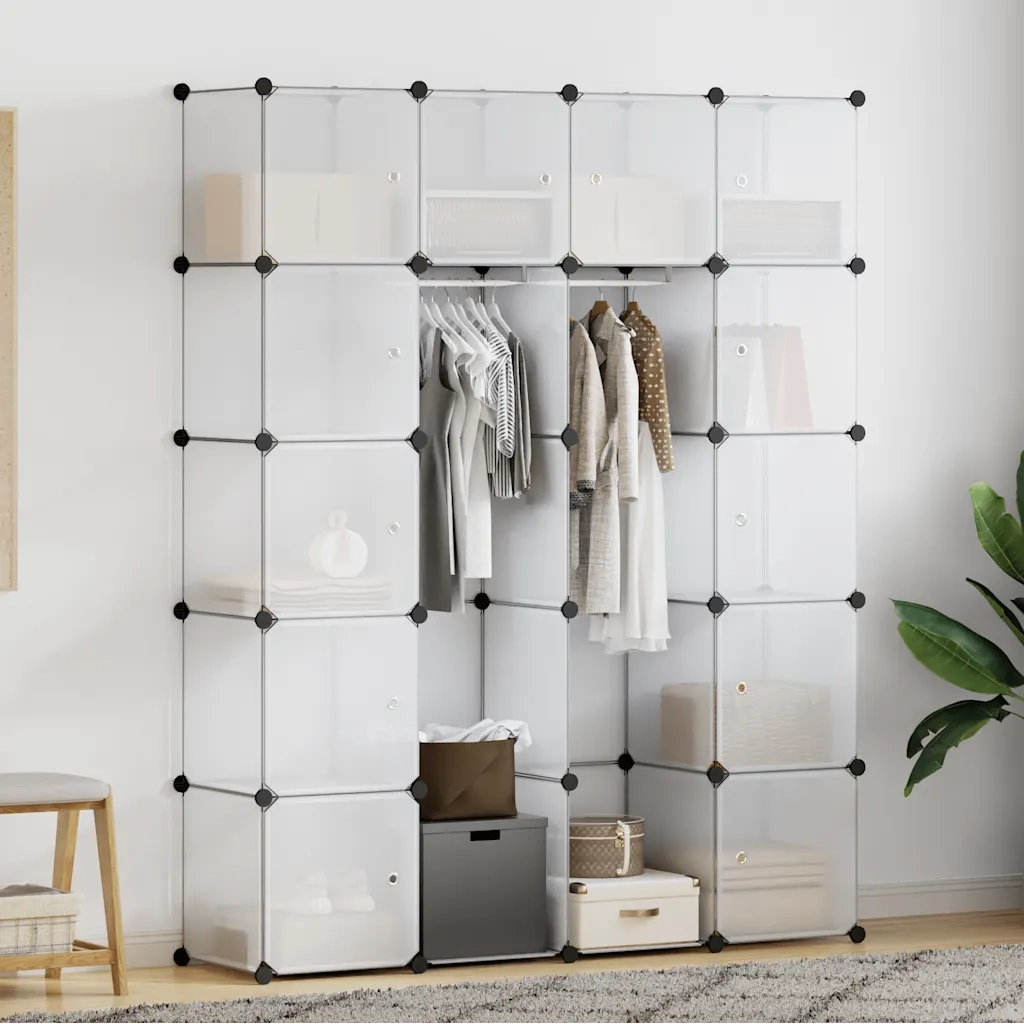 Armadietto Modulare 14 Scomparti Bianco 37 x 146 x 180,5 cm CFW6826698