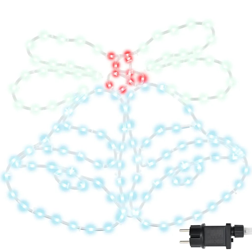 Campana di Natale con 144 LED Multicolore 57 x 47,5 cm PVC CFW4639474