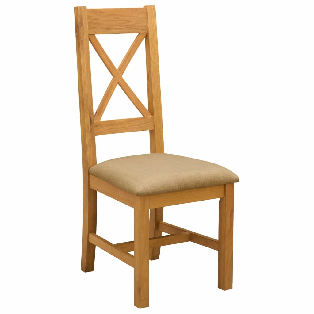 Set da pranzo 5 pz Beige Legno di Quercia Massello 3430291