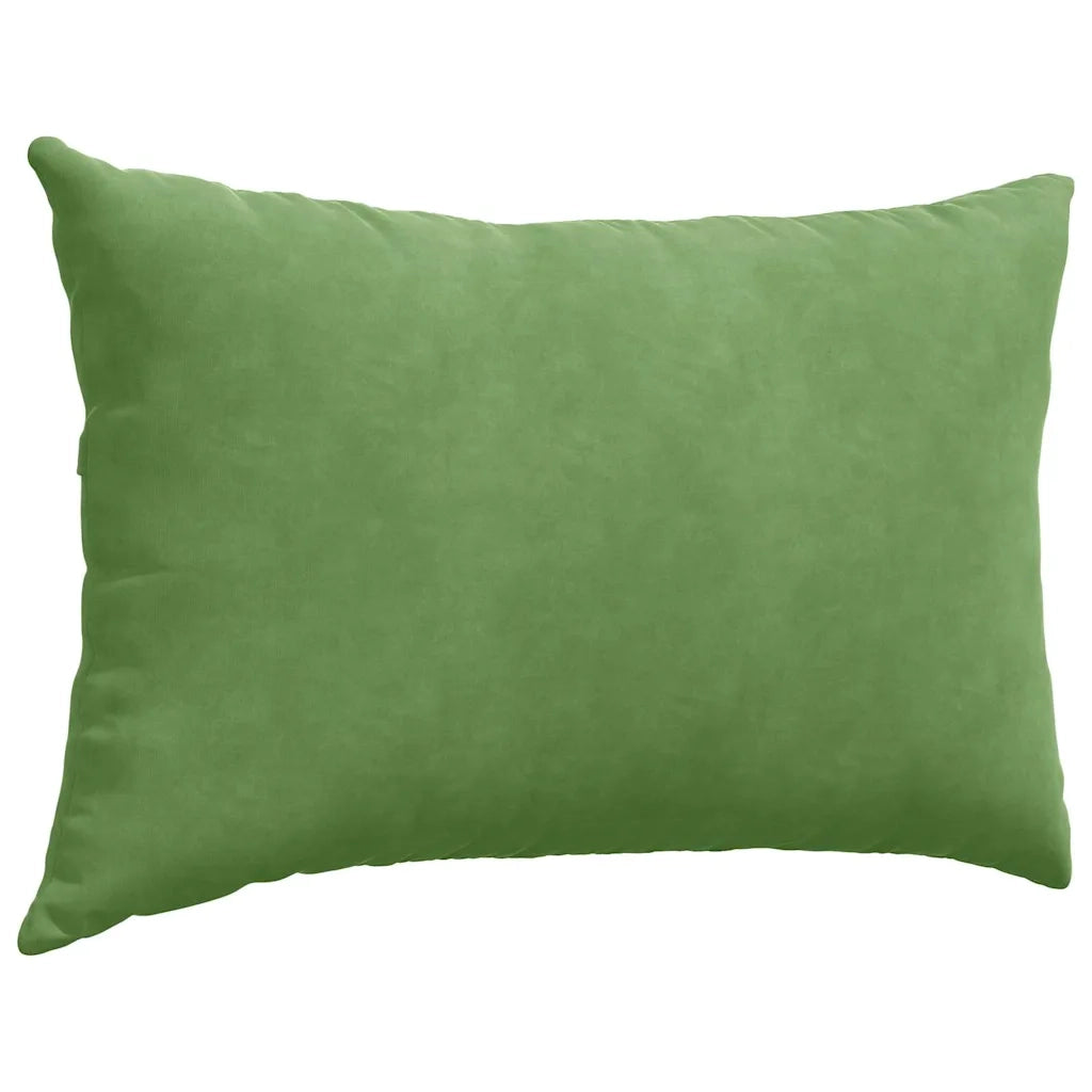 Cuscini da Divano 2 pz-Set di 2 Cuscini per Sofa Verde chiaro 60 x 40 cm