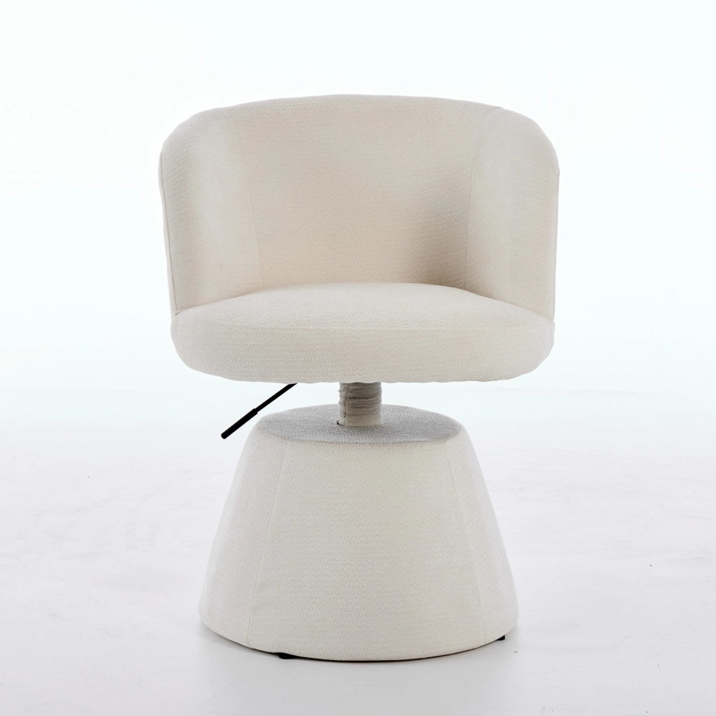 Sgabello da bar girevole a 360¡ã regolabile in altezza, sedia da pranzo rotonda moderna rivestita in ciniglia, sedia ergonomica di design per camera da