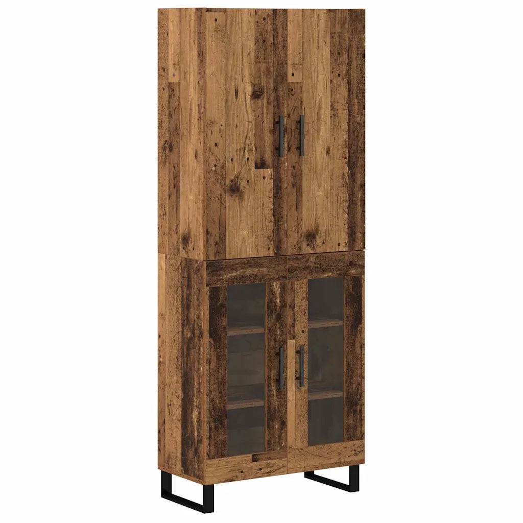 Credenza 2 pcs Legno vecchio 69,5 x 34 x 180 cm