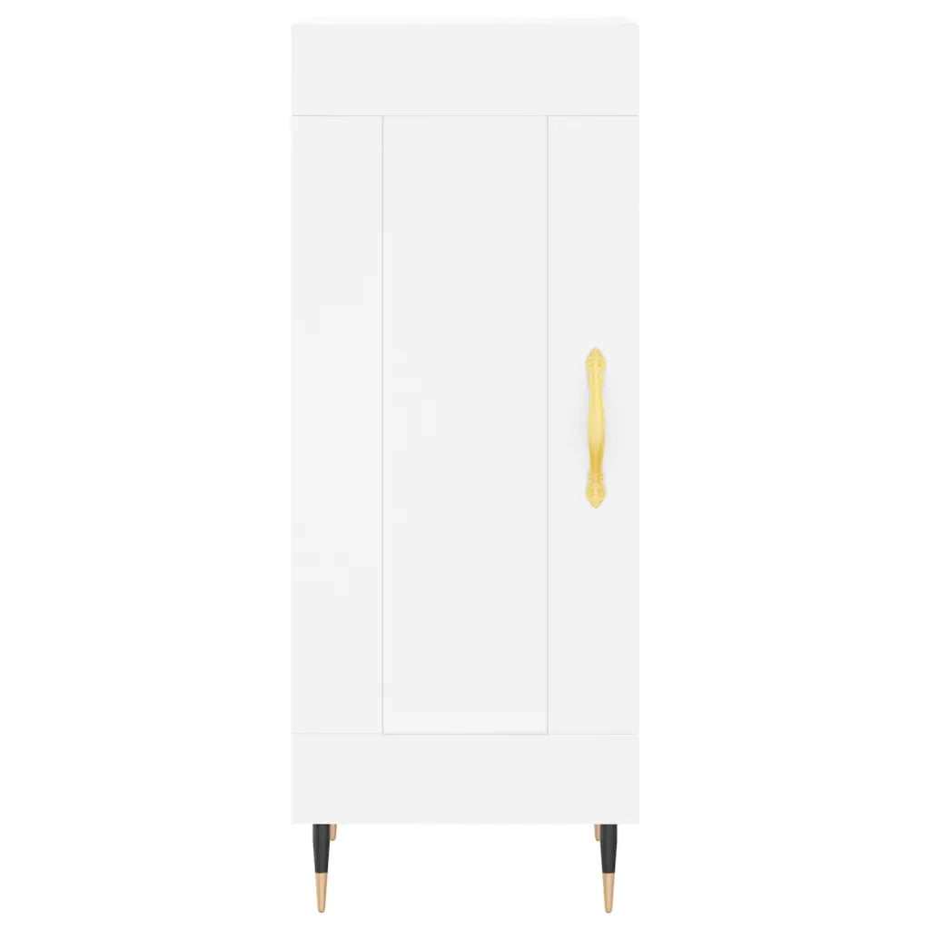 Credenza-Buffet-Armadio da cucina Bianca 34,5x34x90 cm in Legno Multistrato 694109