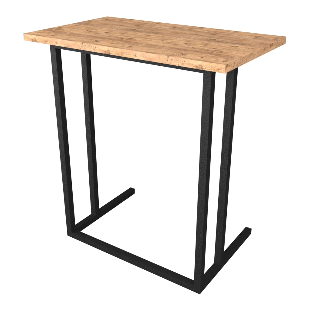 Tavolino Laterale 'Högsby' Tavolino Basso con Piano di Appoggio per Notebook Consolle da Divano - Effetto Rovere [en.casa]