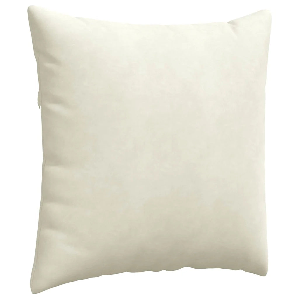 Cuscini da Divano 2 pcs Crema 80 x 80 cm Tessuto in Cords 42014066