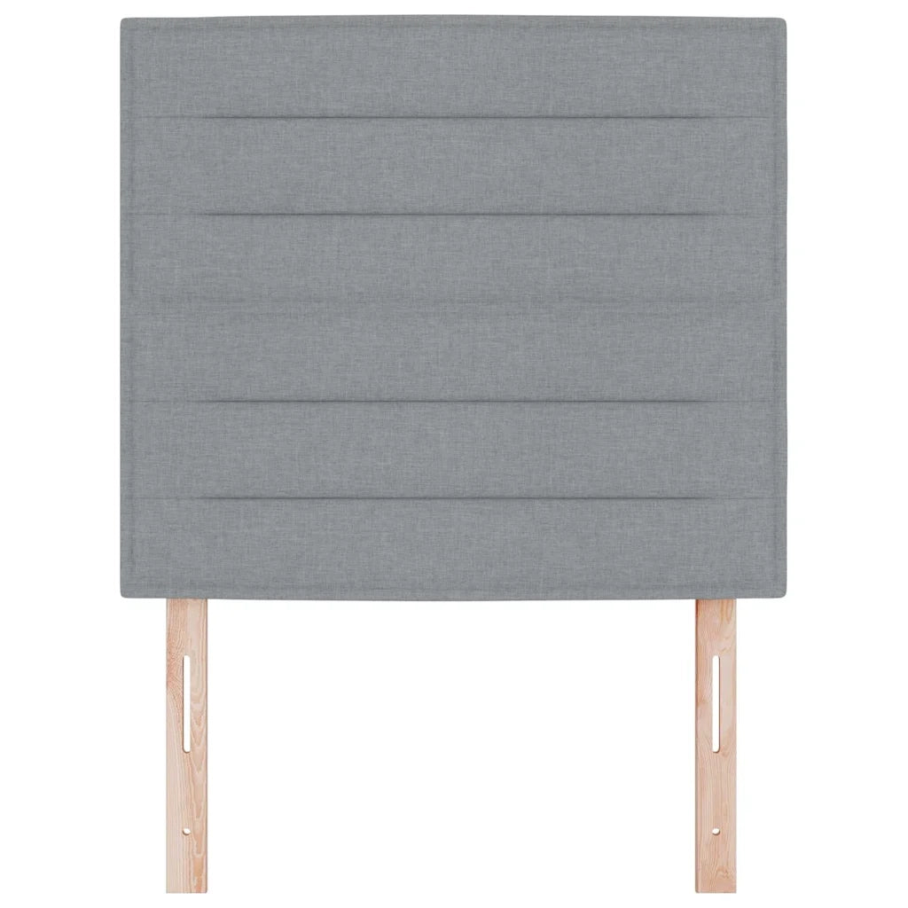 Testiera Grigio chiaro 90 cm Tessuto 3337670