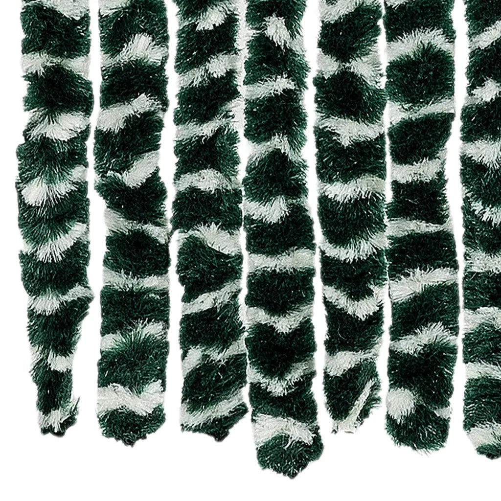 Zanzariera Verde e Bianco 90x220 cm Ciniglia 325446