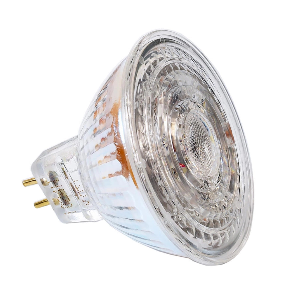 Lampadina SPOT LED MR16 3.8W attacco GU5.3 faretto lampada 12V AC/DC angolo luce 36 gradi luce 3000K