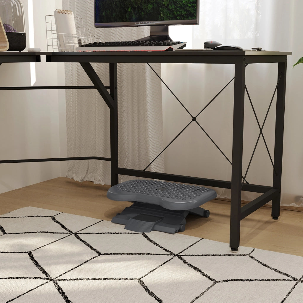 Poggiapiedi regolabile in altezza e inclinazione ¨C Minimal ¨C Grigio 46x35x11-17 cm