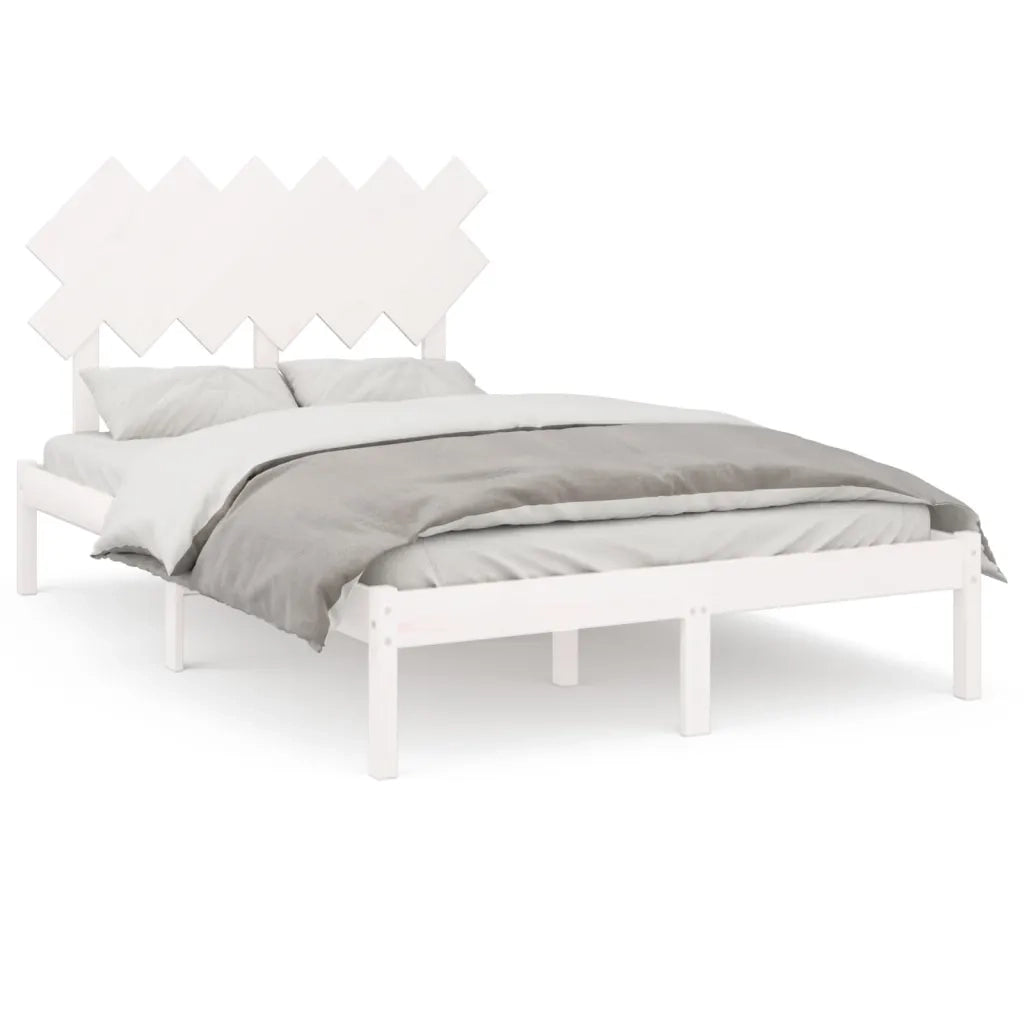 Giroletto Bianco 135x190 cm Double in legno Massello 3104844