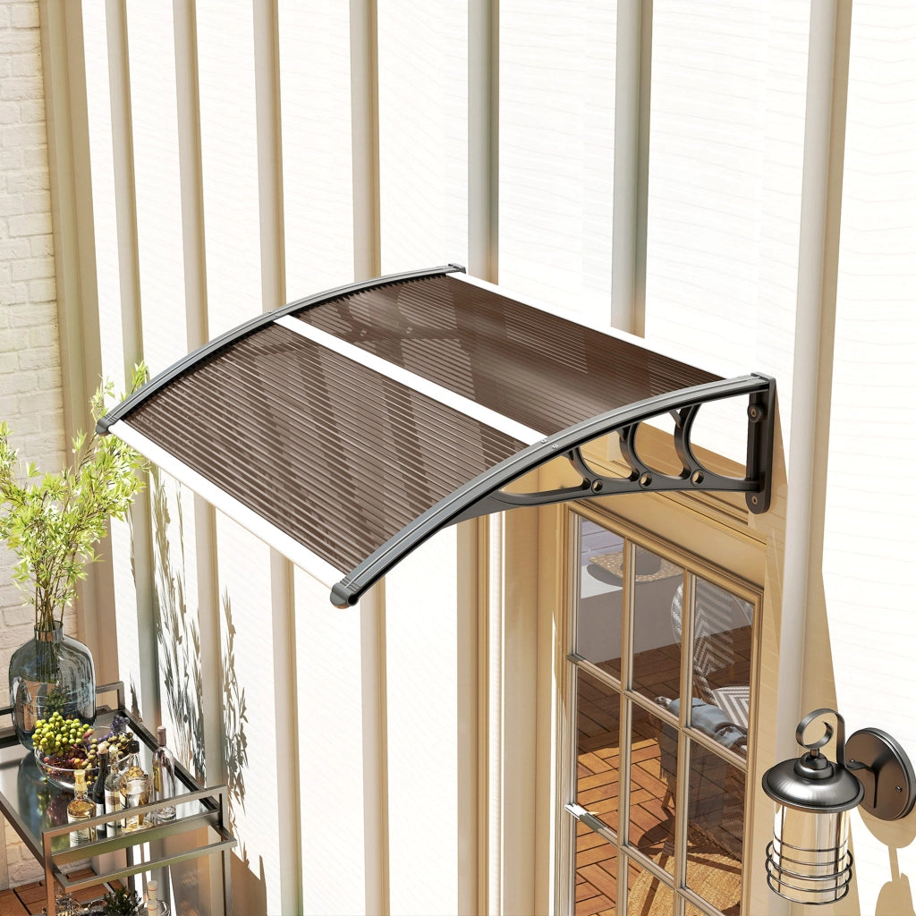Tenda da Esterno per Porta e Finestra ¨C zephmum ¨C Marrone 75x100 cm