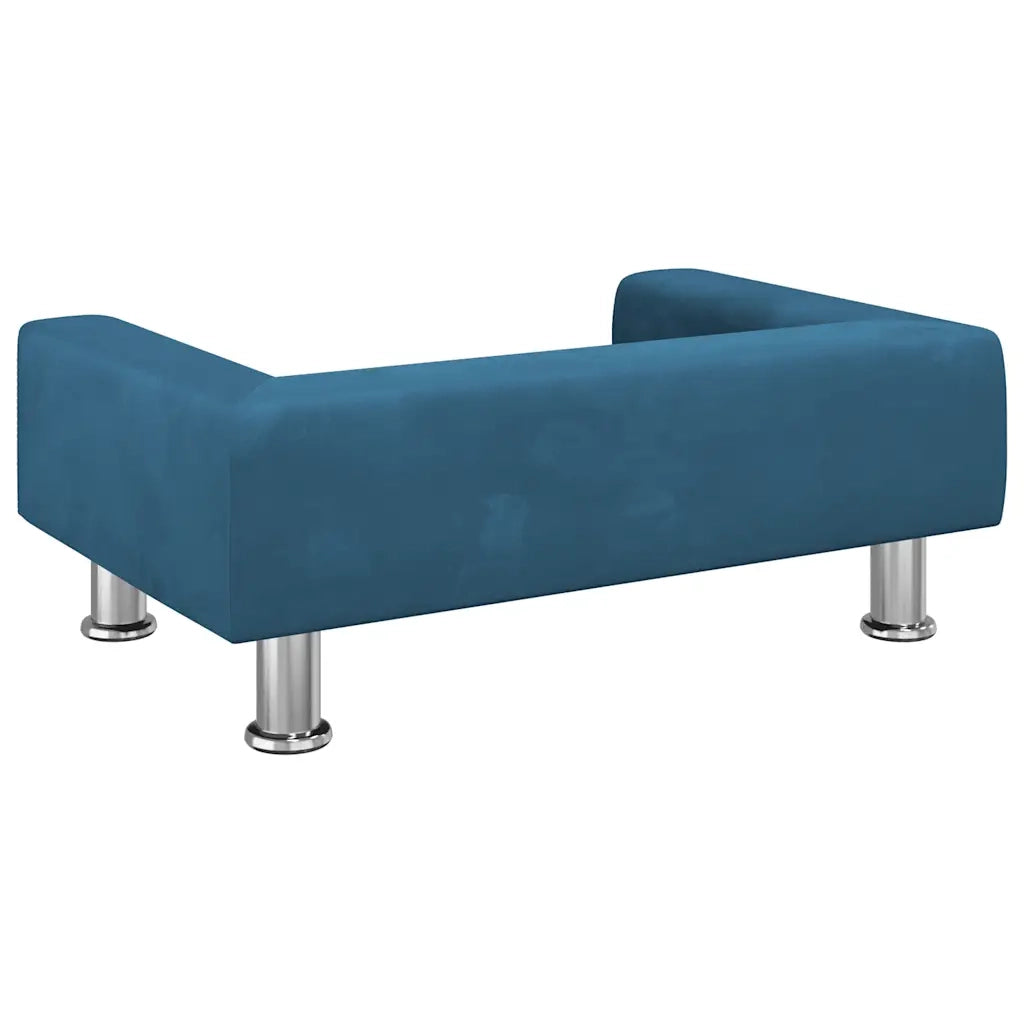 Divano | Divano da soggiorno | Sofa per Bambini Blu 70x45x26,5 cm in Velluto