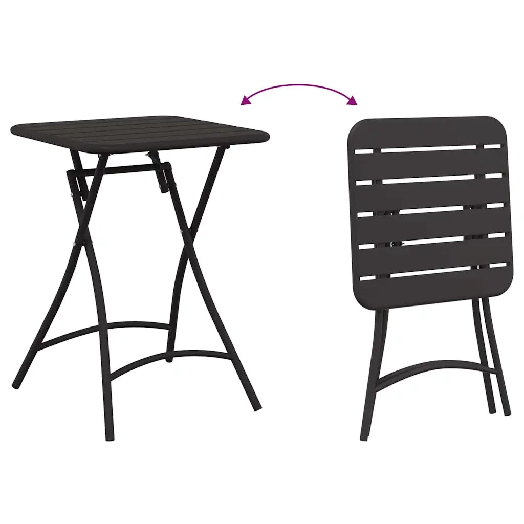 Set bistrot 3 pz | Set Salotto da Giardino Antracite Acciaio