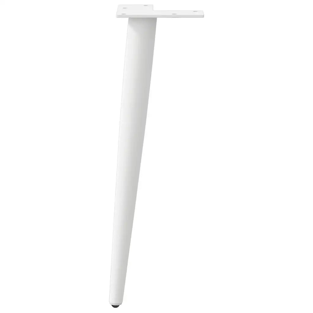 Gambe per Tavolino da Caff¨¨ Forma Conica 4 pz-Set di 4 Gamba per Tavolo Bianche 42-43 cm Acciaio