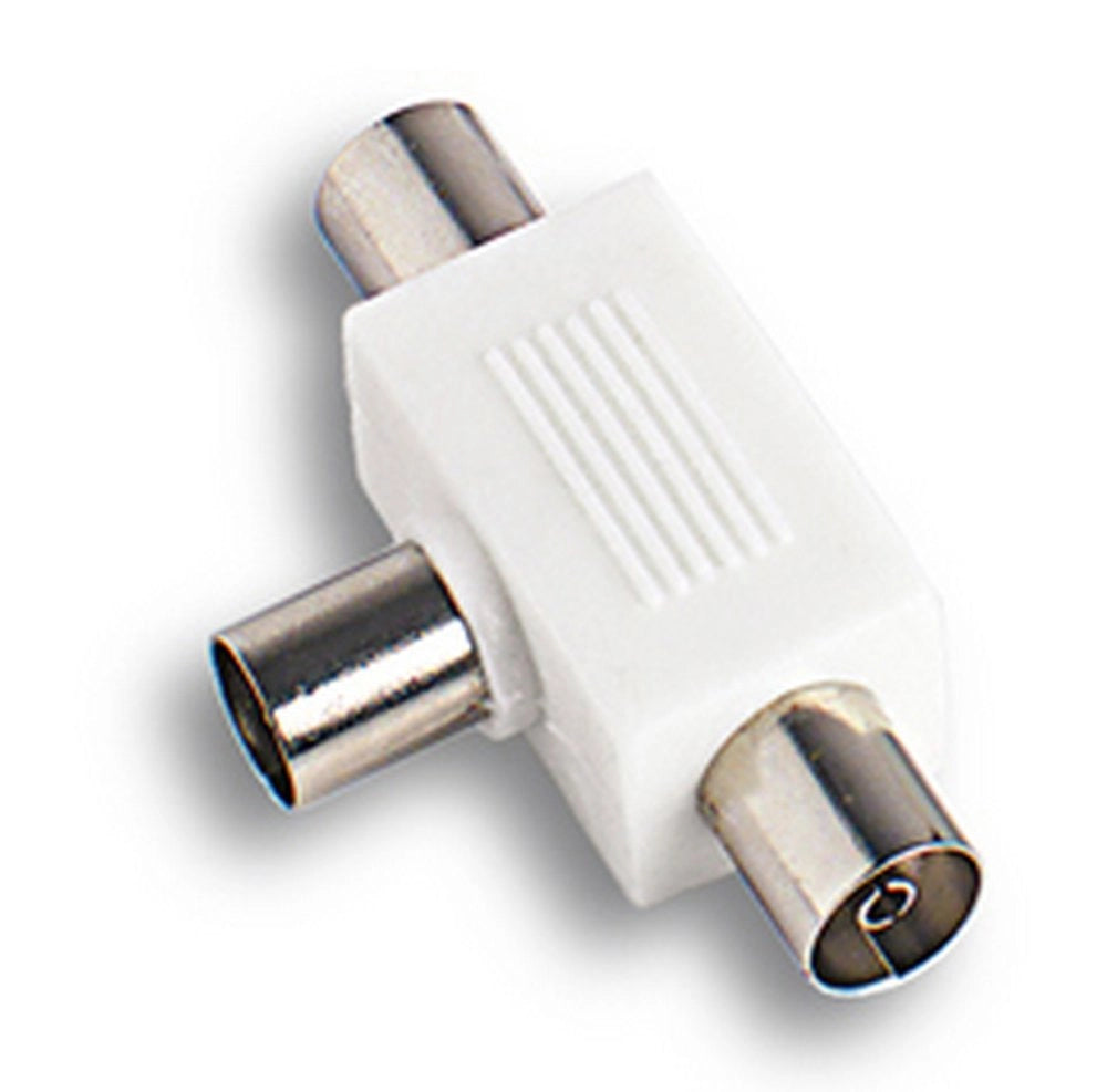 10pz adattatore tv maschio con  2 prese cod:ferx.5782