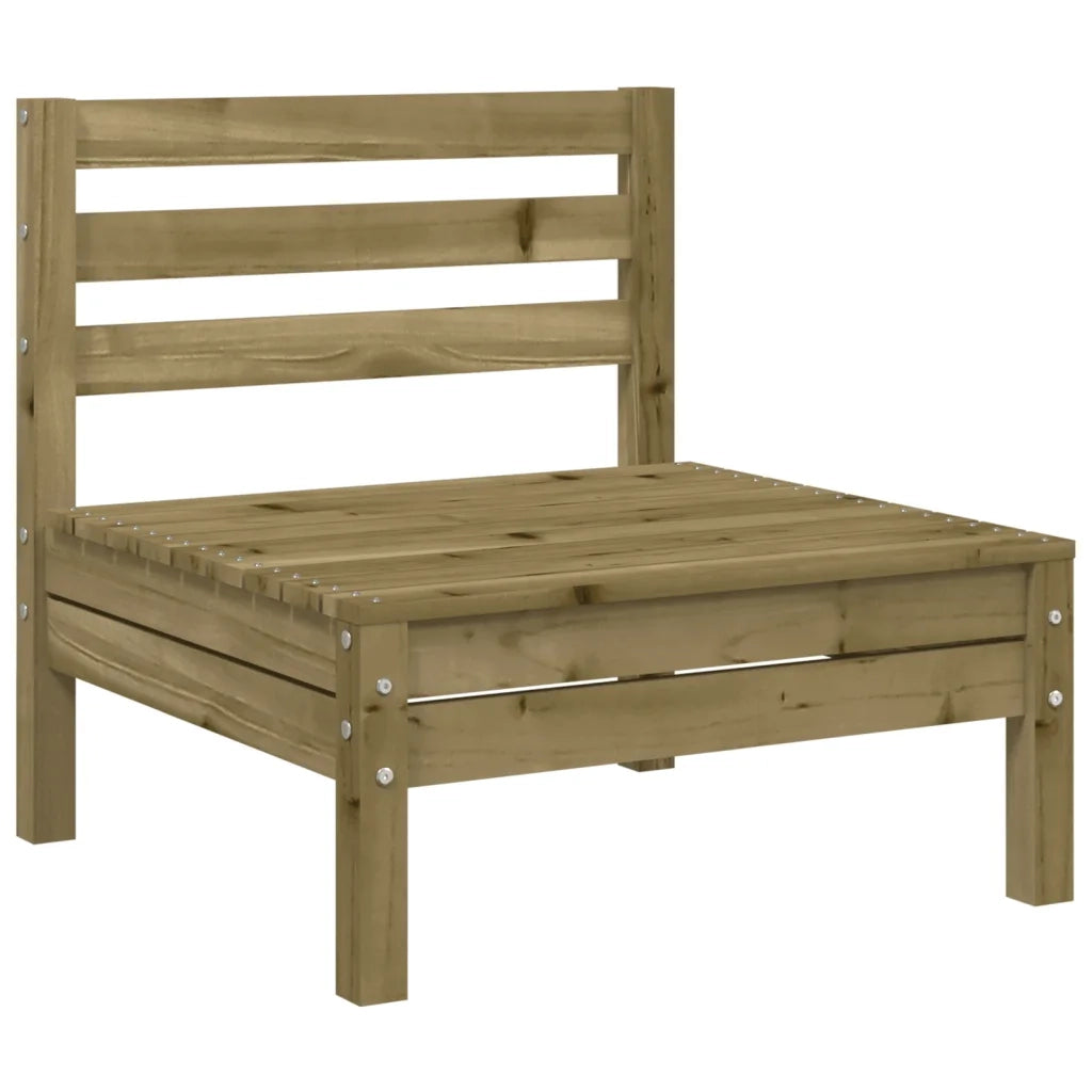 Set Divani da Giardino 8pz con Cuscini Legno Impregnato di Pino