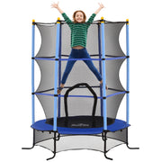 Trampolino per Bambini ¨C Minimal ¨C ?163 cm Blu con Rete di Sicurezza e Telaio in Acciaio 50 kg