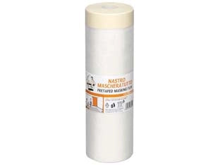 NASTRO CARTA ADESIVO + FILM HDPE TRASPARENTE- - cm.50x20mt - 10 rotolo