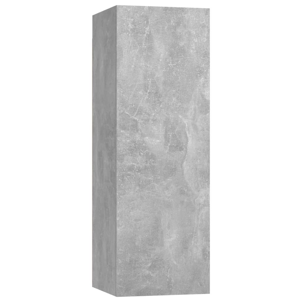 Mobile TV multimediale mensola TV credenza TV sala da pranzo soggiorno camera da letto 30,5 x 30 x 90 cm legno ingegnerizzato grigio 02_0026125