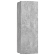 Mobile TV multimediale mensola TV credenza TV sala da pranzo soggiorno camera da letto 30,5 x 30 x 90 cm legno ingegnerizzato grigio 02_0026125