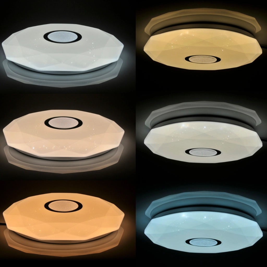 Plafoniera LED 50cm dimmerabile con telecomando Polux