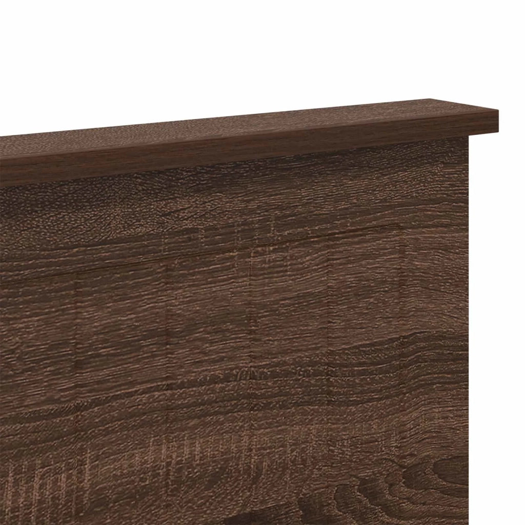 Testiera | Testata con Testiera | Testata Rovere Marrone 120 cm Legno multistrato