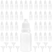Set di Fialine da 200 pezzi - 10 ml - Fiala con Clic - Bocchetta Bianca - Beccuccio - Ideale per il Deposito di Viaggio - Fiala da Gocce
