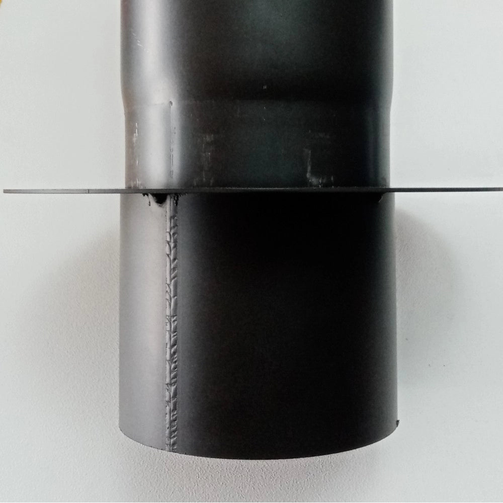 Rosone con tubo attacco ff per stufa a legna, diametro 140mm