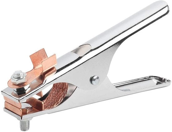 Elettrodo metallico per macchina a laser 300A - Morsetto pesante per macchina a laser - Materiale zinato - Morsetto per cavo di protezione - Ideale per uso professionale - Duraturo.