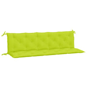 Cuscini per Panca 2 pz | Cuscini per sedie Verde Intenso 180x50x7 cm Tessuto Oxford