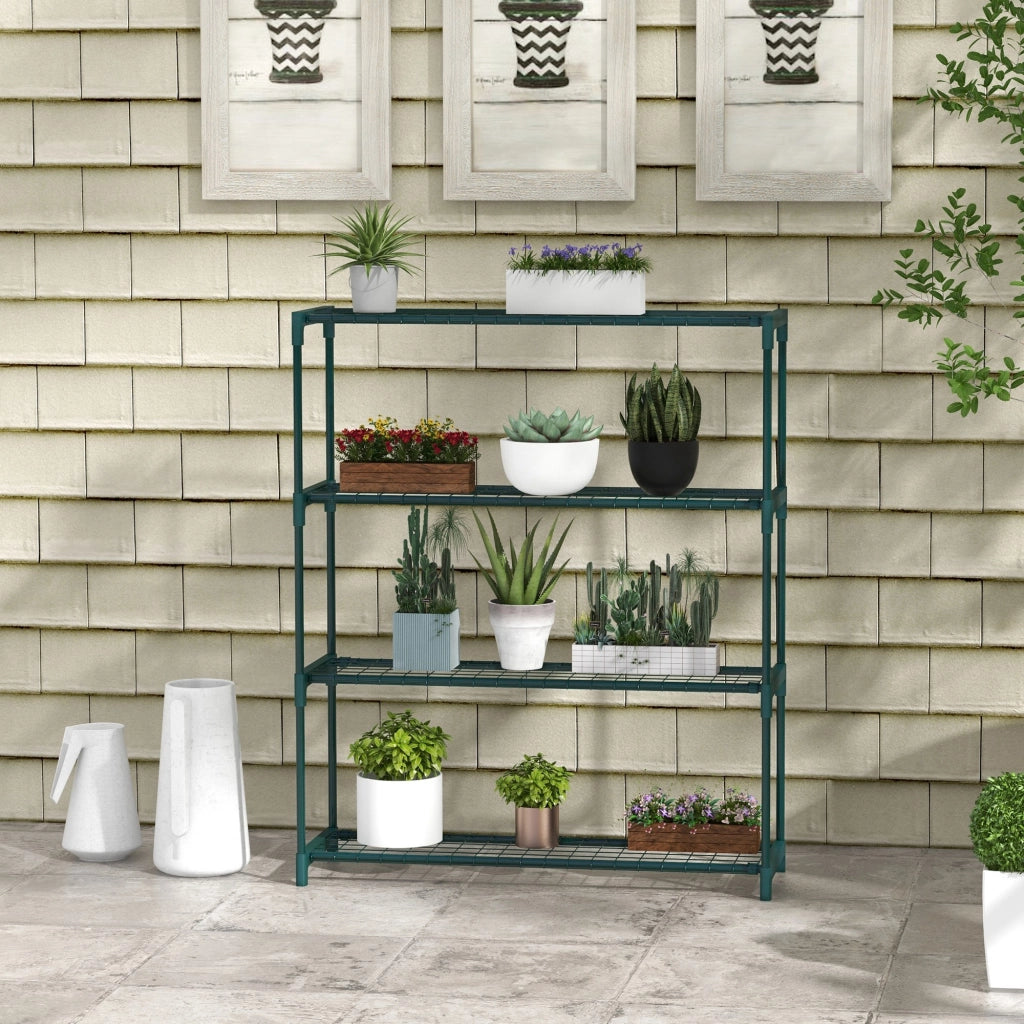 Sostegno per Vasi 4 Livelli ¨C Zephmum ¨C Verde 89x28x107 cm