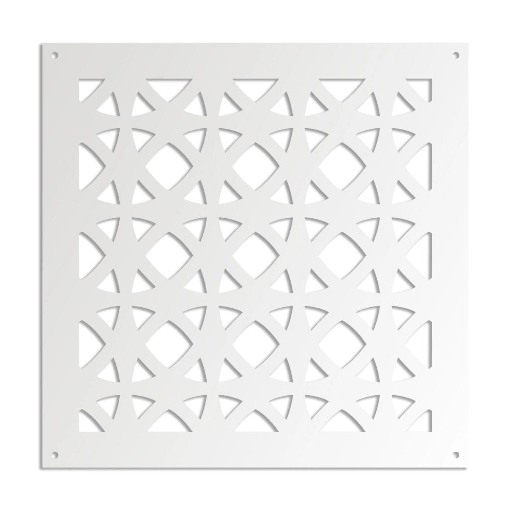 DARKSIDE - Pannello in PVC traforato - Parasole Colore: bianco, Misura: 98x98 cm