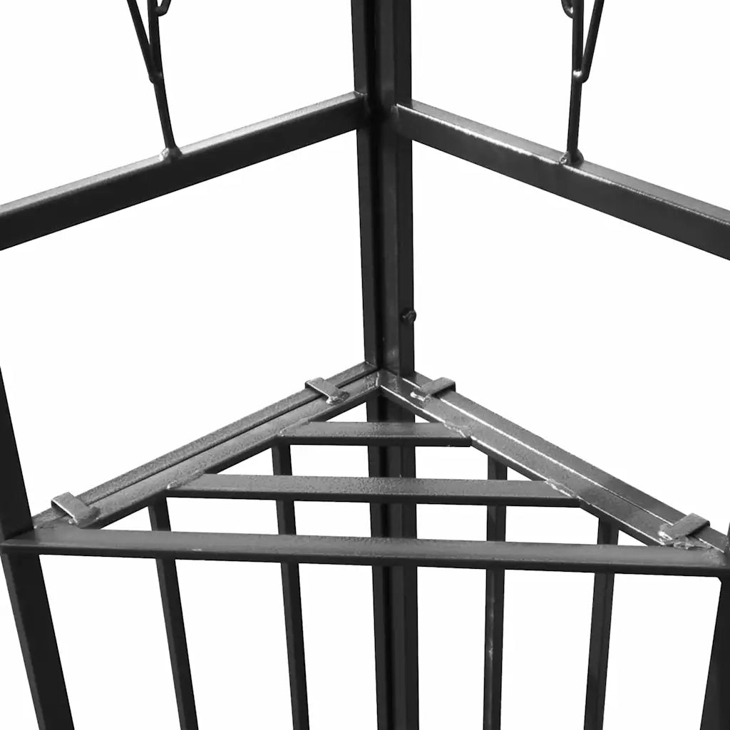 Gazebo | Pergolato con Luci LED a Stringa 3x3 m Bianco