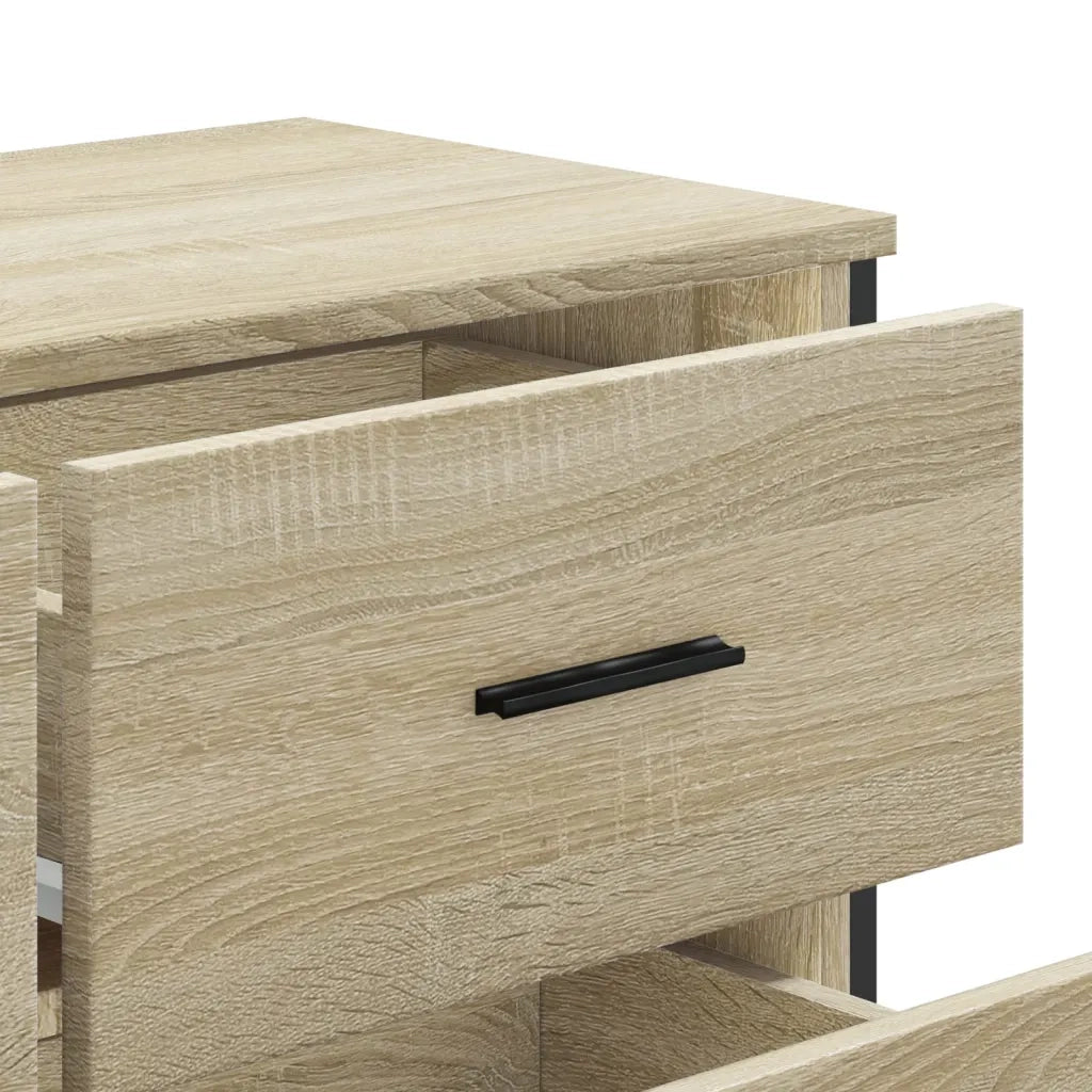Cassettiera Rovere Sonoma 91x35,5x74,5 cm in Truciolato CFW3267149