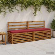 Cuscino per panchina SOEST 100% Poliestere Rosso 949154