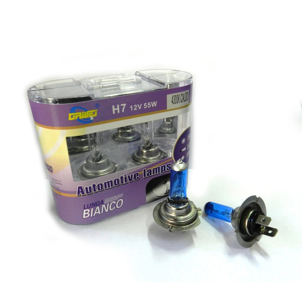 Trade Shop - Fari Lampadine Xeno Auto Attacco H1 H4 H7 Bianco Caldo Freddo Ad Alta Luminosità - -bianco Caldo      H7-
