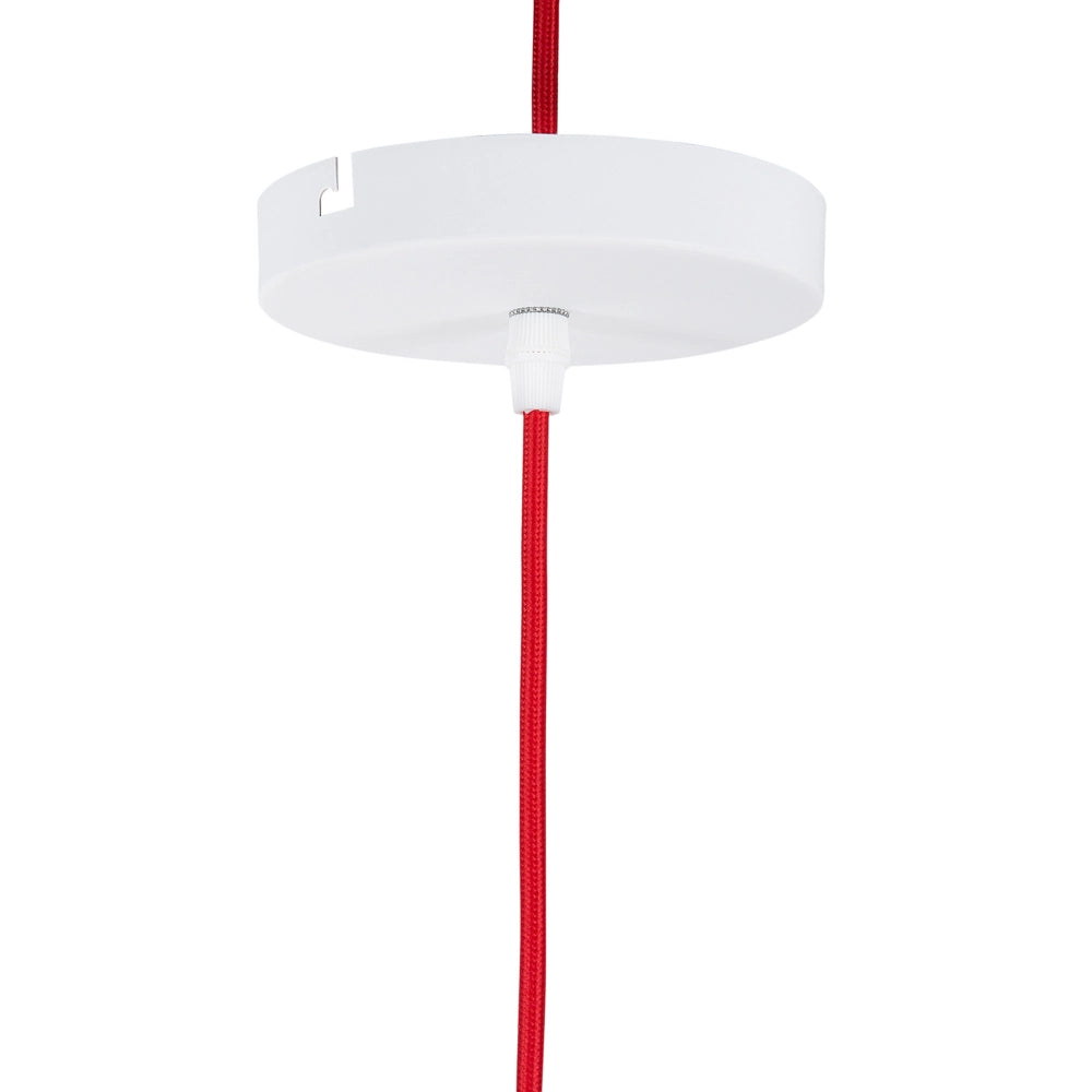 Lampada a Sospensione Colore Rame Bianco Alluminio Forma Campana Illuminazione Operativa Moderna