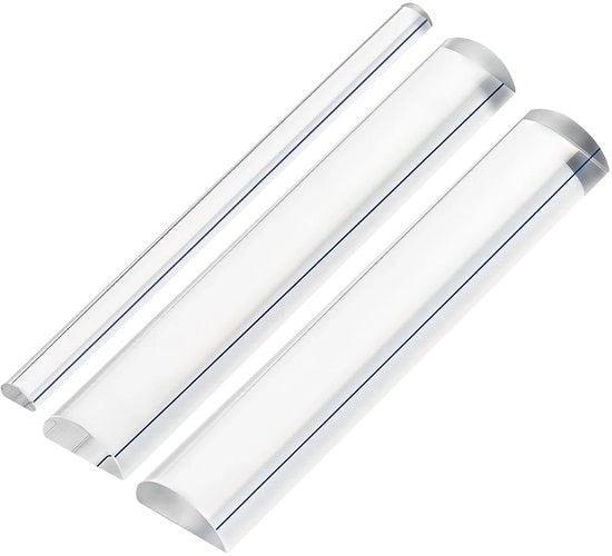 Vergrootglas 3 Stuks - Acquario per Vergrootglas - Strisce Guida alla lettura - Scatola di conservazione - Cristallo trasparente - Diversi dimensioni - Linea di lettura