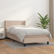 Giroletto a Molle con Materasso Cappuccino 100x200cm Similpelle