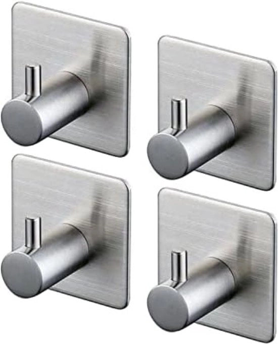 Oreficerie da Parete Autoadesive - Oreficerie Autoadesive da Parete - Appoggio per Quadri - Acciaio Inox