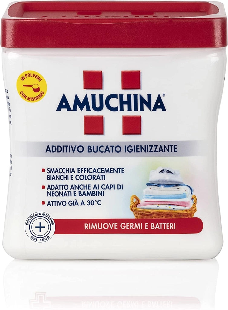 AMUCHINA ADDITIVO DISINFETTANTE IN POLVERE PER BUCATO FORMATO DA 500 GR
