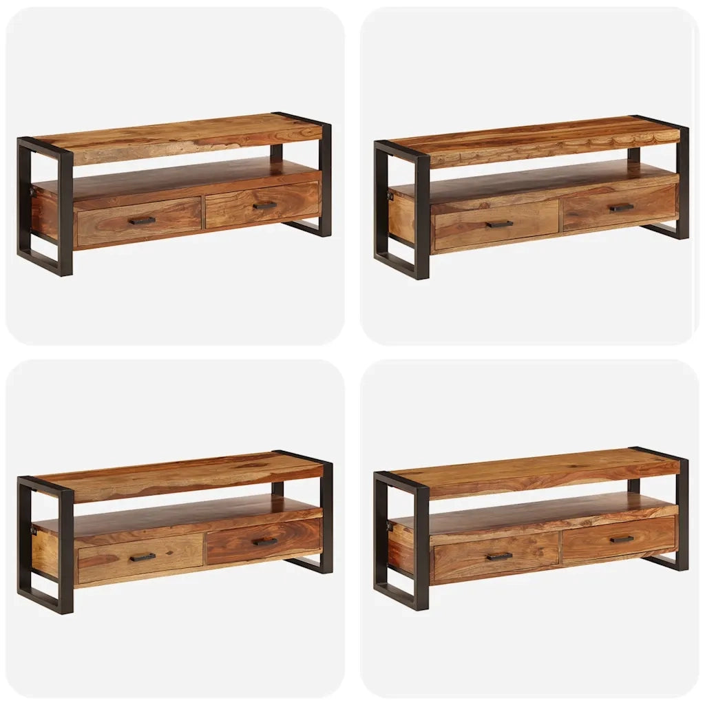 Mobile Porta TV-Credenza per TV 120x35x45 cm Legno Massello di Acacia